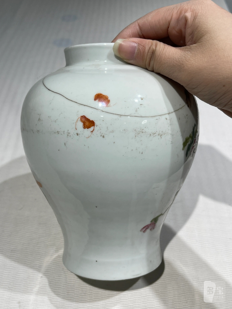 清代 粉彩花鸟纹瓶一组二十一件 - 图16